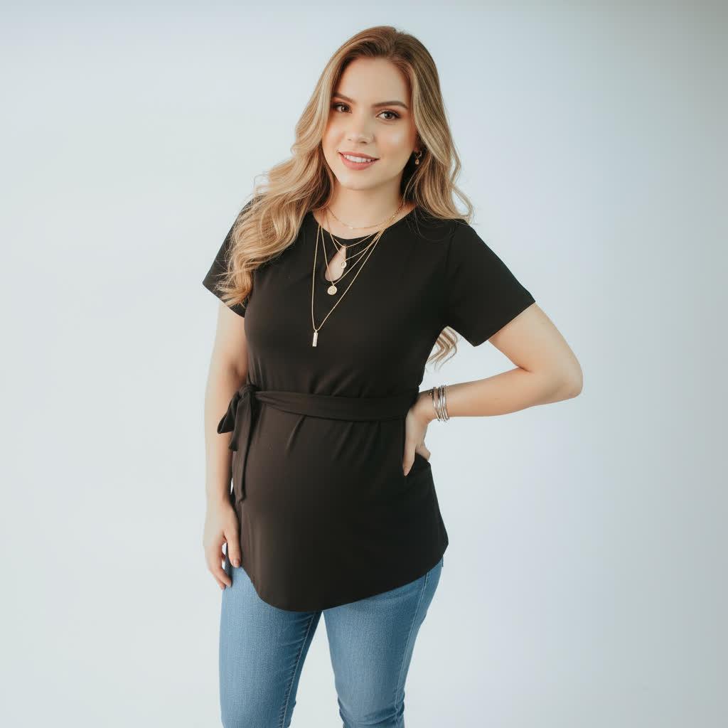 Bata Gestante Evangélica Em Viscolycra REF 04 em Oferta na Shopee