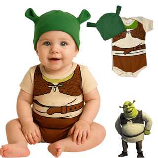 Body do Shrek Bebe Bori + Touca Fiona Temático de Mesversario em Oferta na Shopee
