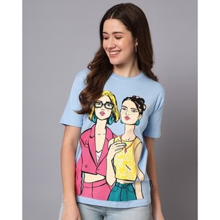 Blusa Feminina Estilosa | Camiseta Feminina Estampa Exclusiva "Girl Power" - Algodão Premium