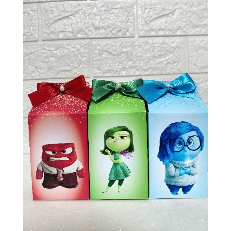Kit Caixinhas Milk Personalizada Divertidamente Com Nome e Idade Com laço Lembrancinha Festa