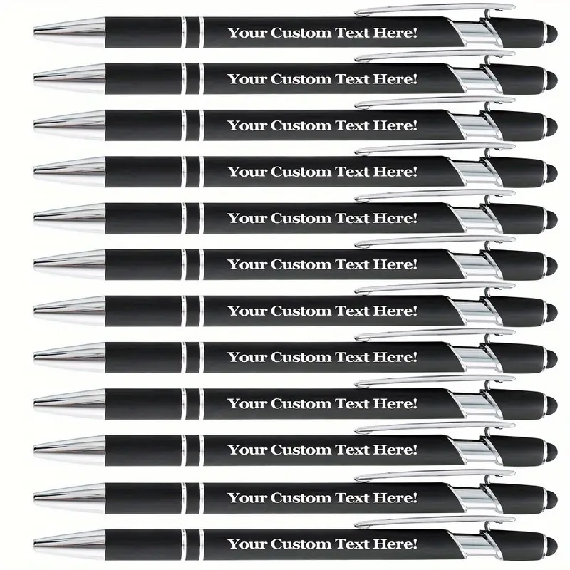 Kit 10 Canetas Touch Personalizadas A Laser com Sua Marca Assinatura Nome em Oferta na Shopee