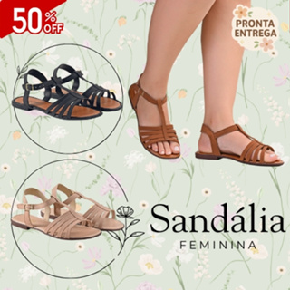 Sandália Feminina Rasteira 2025 Leve Confortável Estilo Casual Passeio Trabalho em Oferta na Shopee