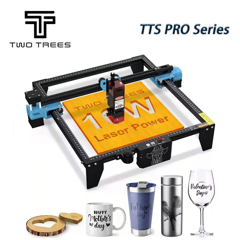 Máquina de corte e gravação a laser TwoTrees TTS Pro Series, cortador e gravador a laser