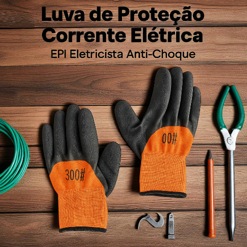 Luva de proteção corrente eletrica EPI eletricista anti choque