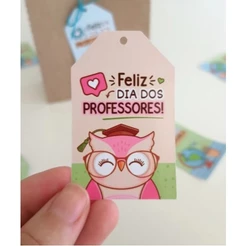 ENVIO IMEDIATO - Tag dia dos Professores - Chanfrada 16/32 - modelos sortidos
