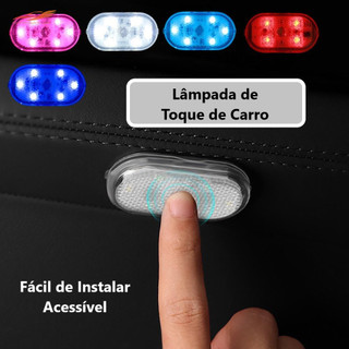 Lâmpada LED de Toque Dedo Adesivo Velcro 5 V De Carro/ Doméstico Carregável por USB Unico…