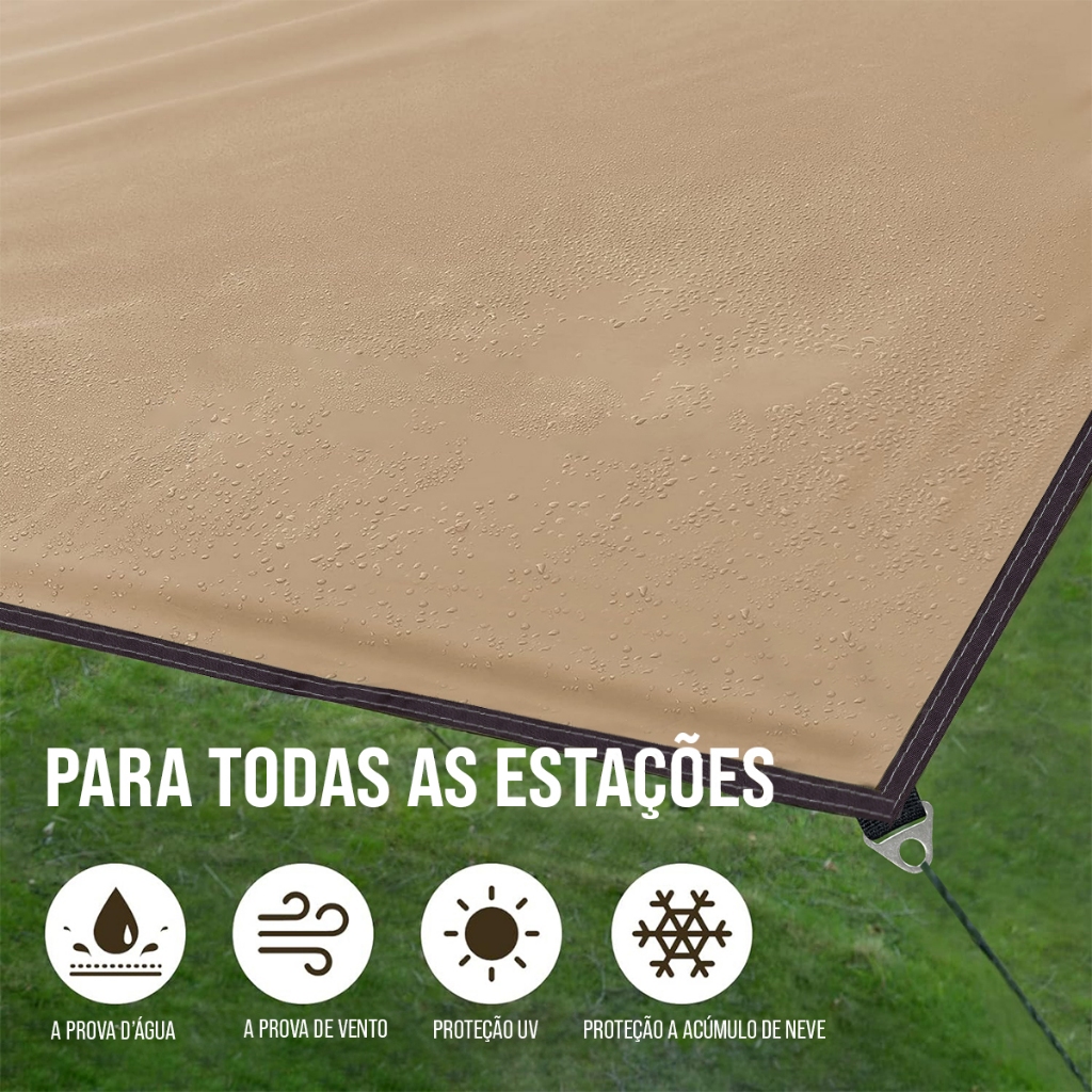 New Hawaii Tela Toldo Barraca Gazebo Camping Portátil Impermeável 3m*4m Proteção UPF 50+ UV