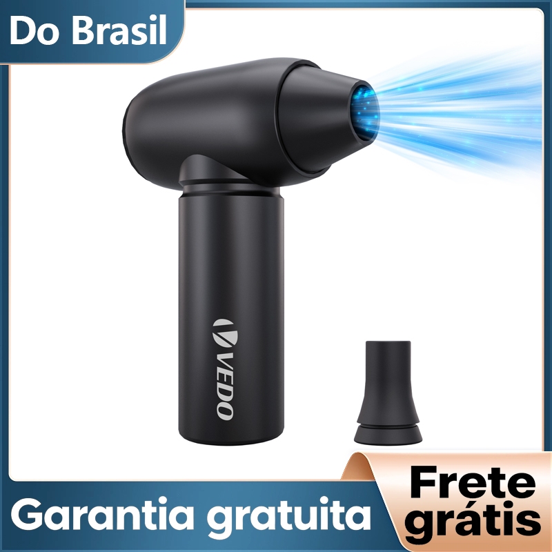 Aspirador e Soprador Portátil Ar Sem Fio Alta Potência e Multifuncional para Limpeza Completa Com Aspirador Função
