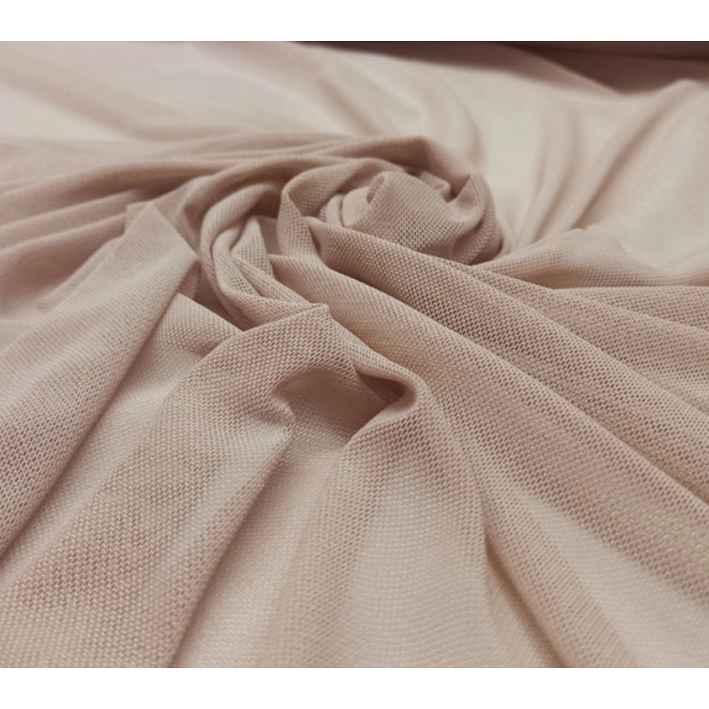 Tule de Malha - 96% Poliéster 4% Elastano - 1.60 Largura.