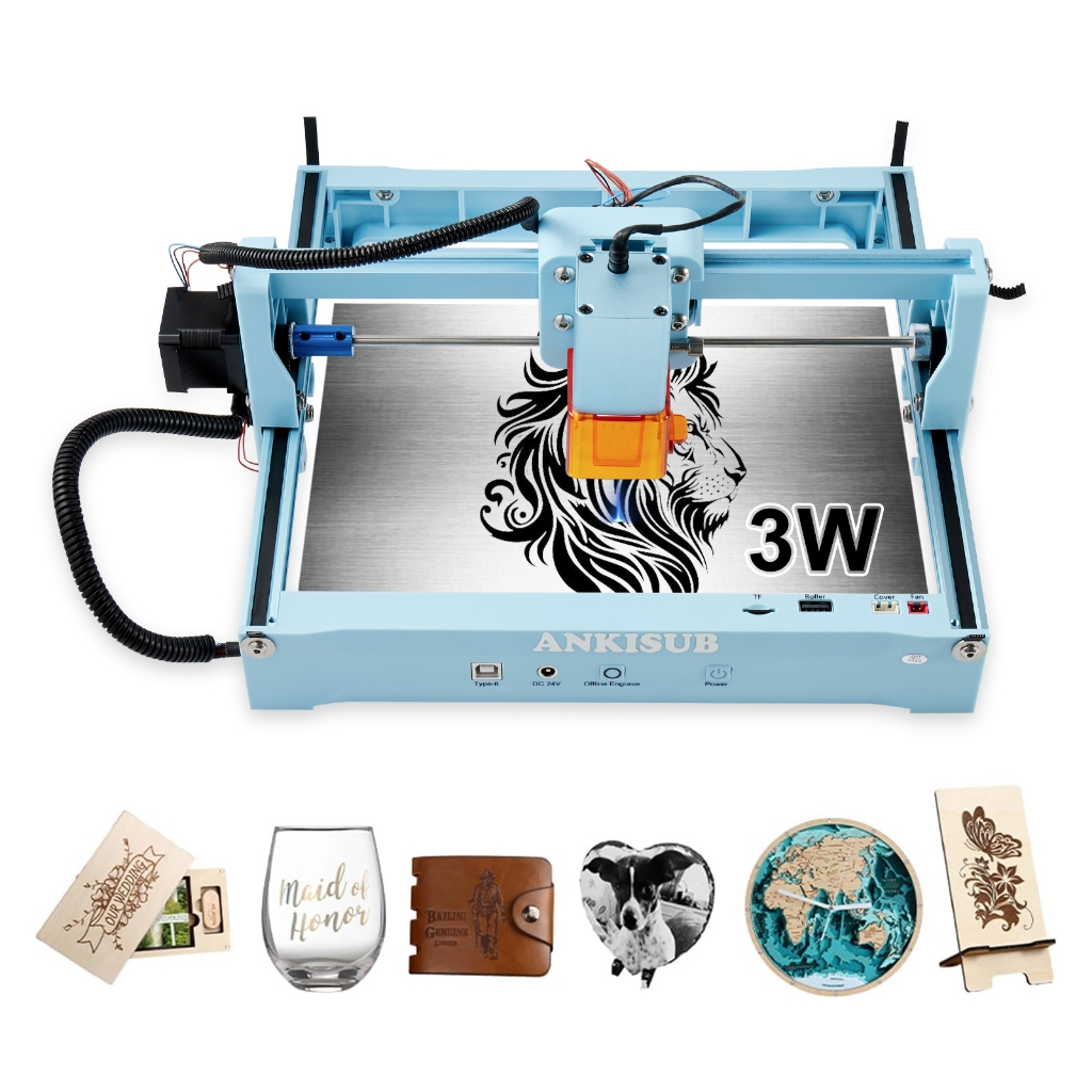 Maquina Gravadora Laser Corte L4 48w 15x20cm 3w Impressora Portátil Ankisub em Oferta na Shopee