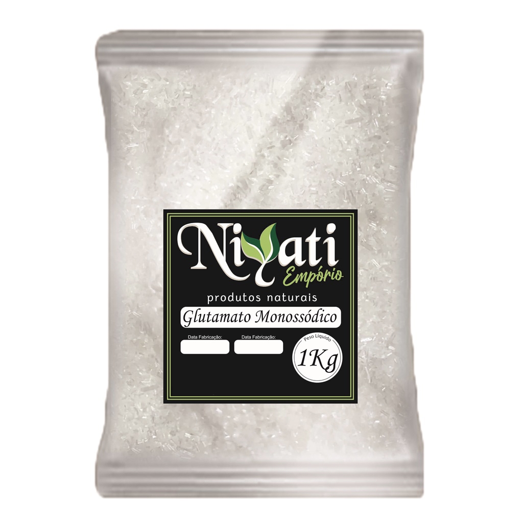Glutamato Monossódico 1kg Realça o Sabor Niyati em Oferta na Shopee