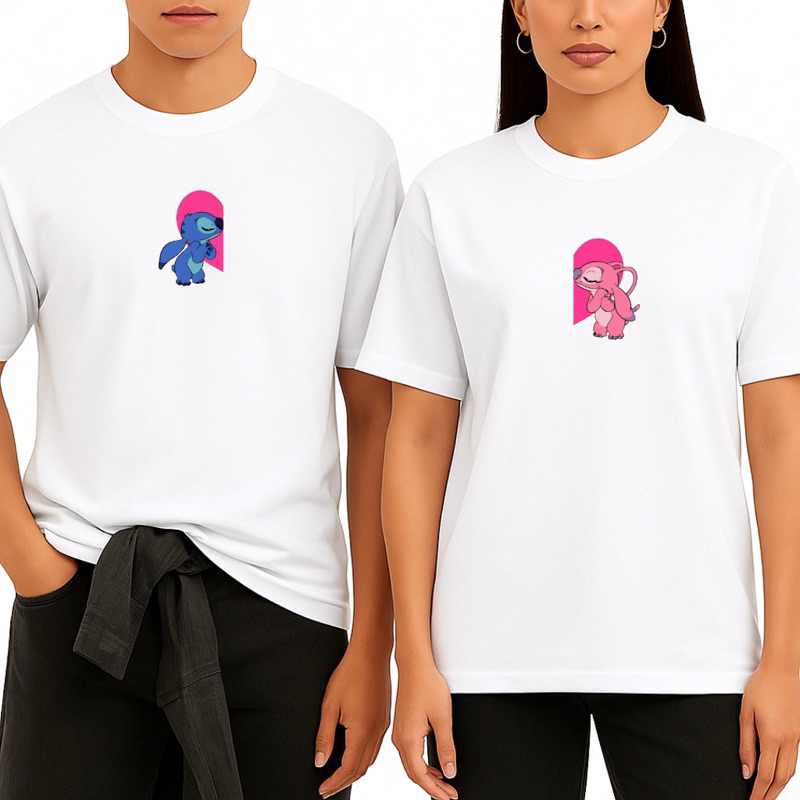 Kit 2 Camisetas Switch Casal camisetas lisas de cores diversas Masculino e Feminina 100% Algodão Premium