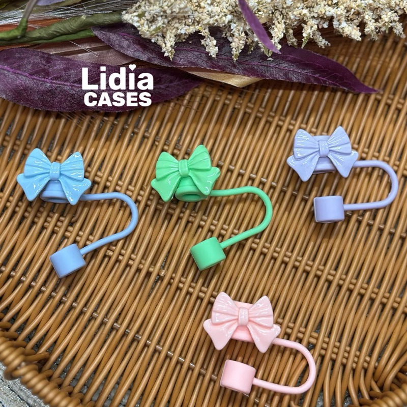 Tampa Protetora de Canudo de Silicone com Laço – Anti Poeira e Higiênica