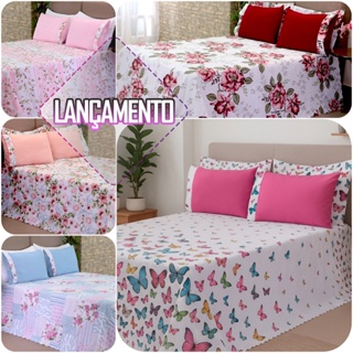 KIT Jogo Colcha Bel Queen Size - 03 Peças - Microfibra Antialérgico - Toque Macio - em Oferta na Shopee