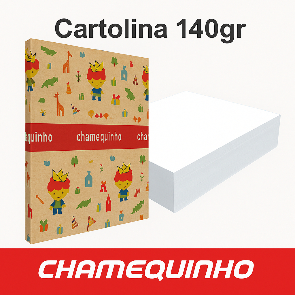 Cartolina com 100 folhas de 140gr - 50x66cm em Oferta na Shopee
