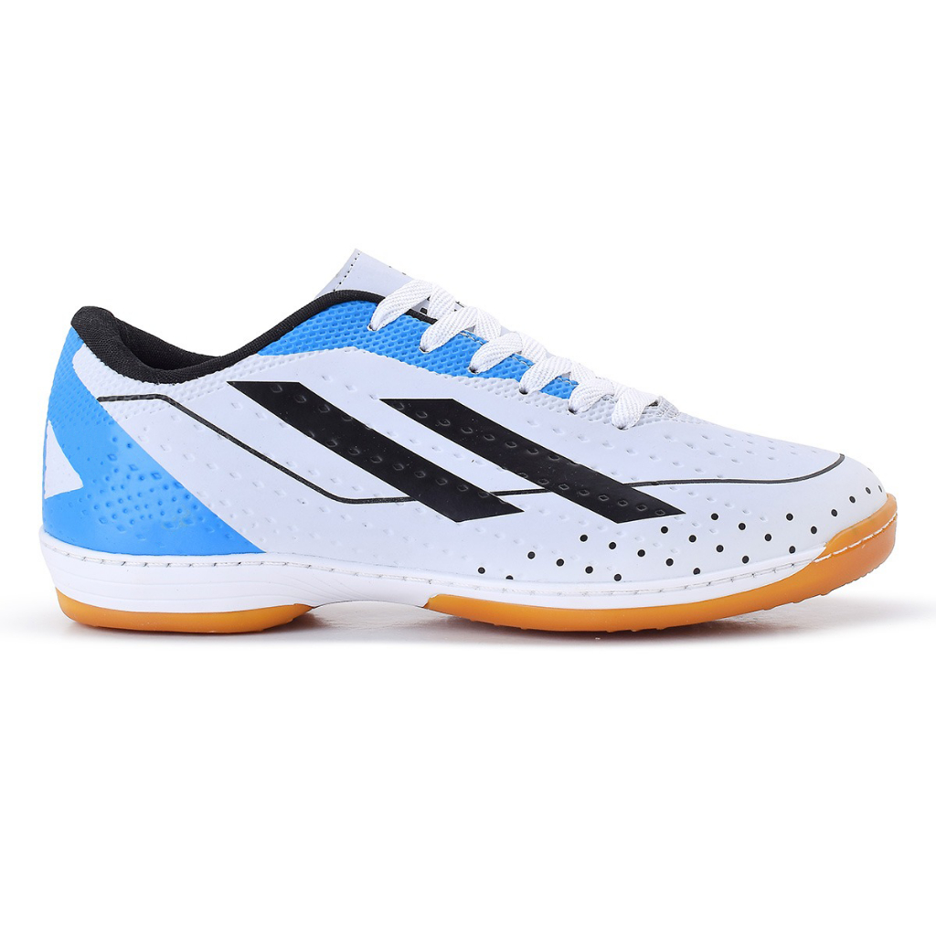 Chuteira de Futsal Unissex Branca Futebol Quadra Salão e Campo com Solado Costurado e Envio Rápido em Oferta na Shopee