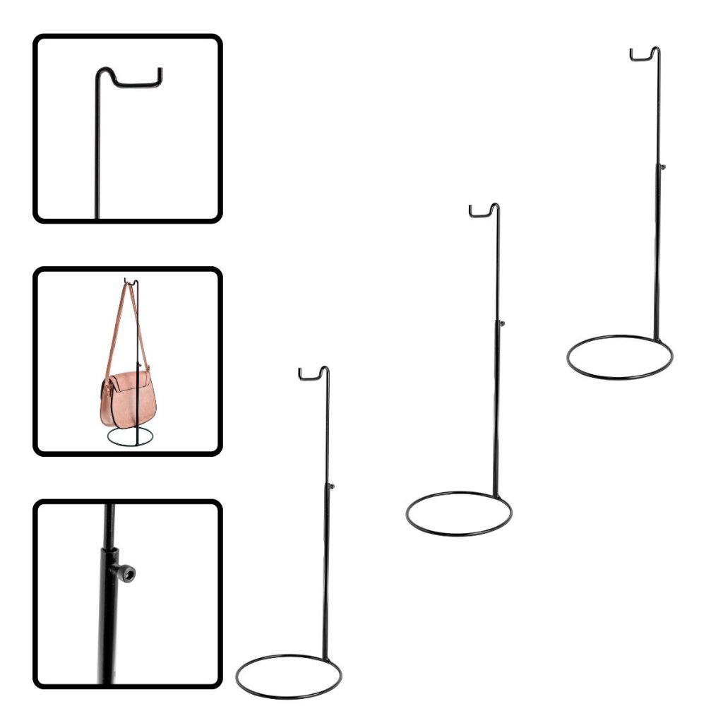 Kit 3 Suporte Expositor Para Bolsa Vitrine Balcão De Lojas em Oferta na Shopee
