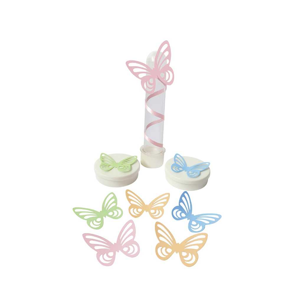 Borboletas de Papel - 100 unidades - decoração de Festa - Lembrancinhas - topo de bolo jardim