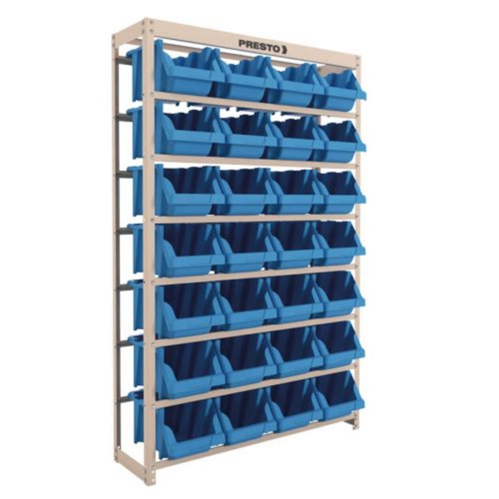 Estante Gaveteiro Nº7 Azul 28und - Presto