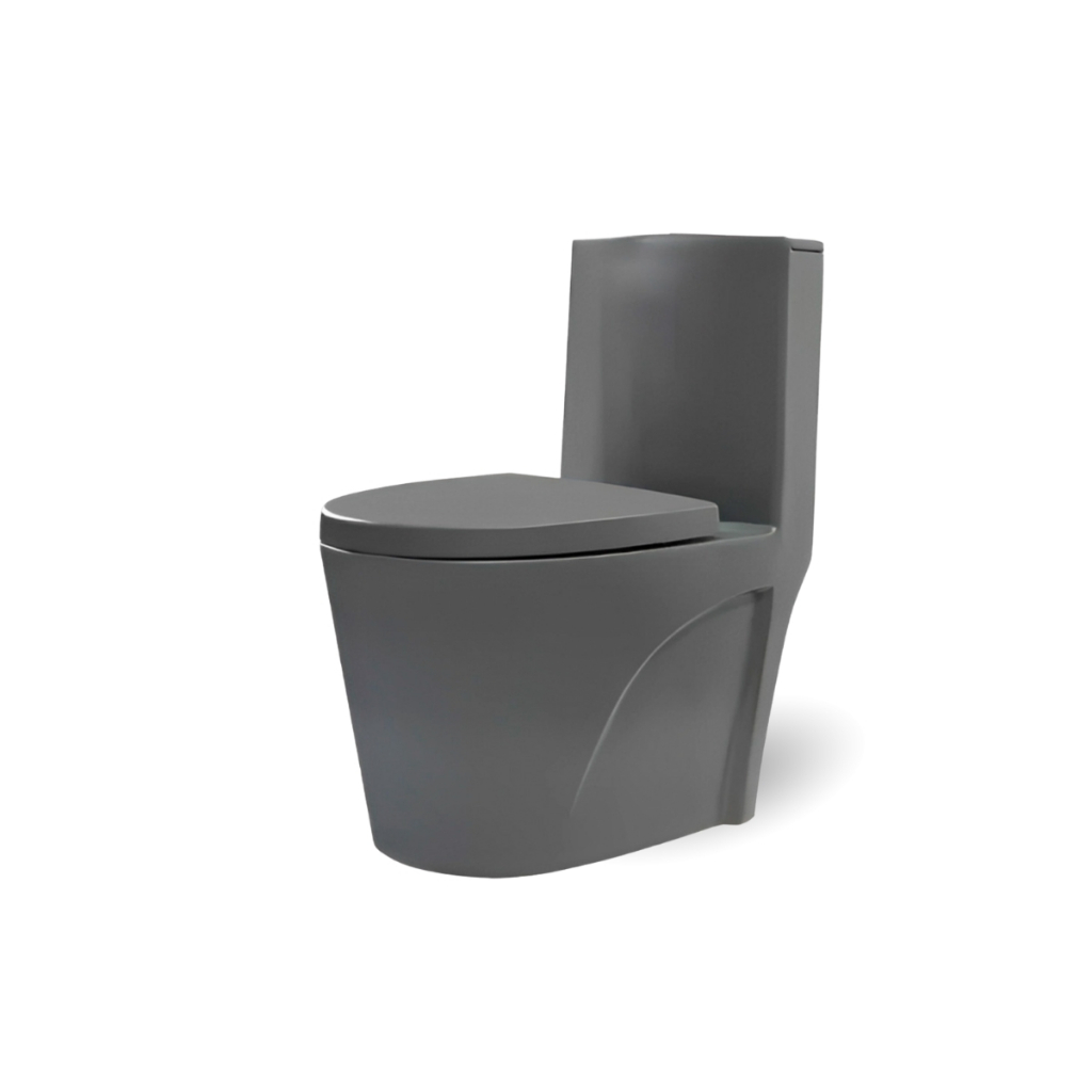 Vaso Sanitário Monobloco Caixa Acoplada - Cinza
