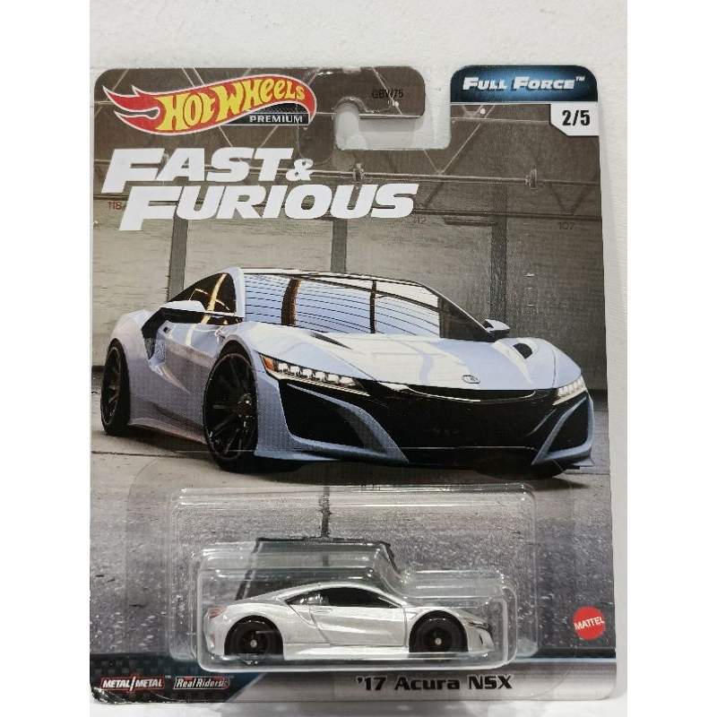 Hot Wheels 17 Acura NSX velozes e furiosos 1/64