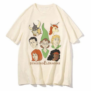 Camiseta Caverna do Dragão blusa feminina masculina estampada divertida desenhos classicos
