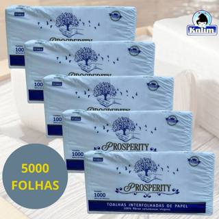 Papel Toalha Interfolha Branco Para Secar as Mãos 5 Mil Folhas em Oferta na Shopee