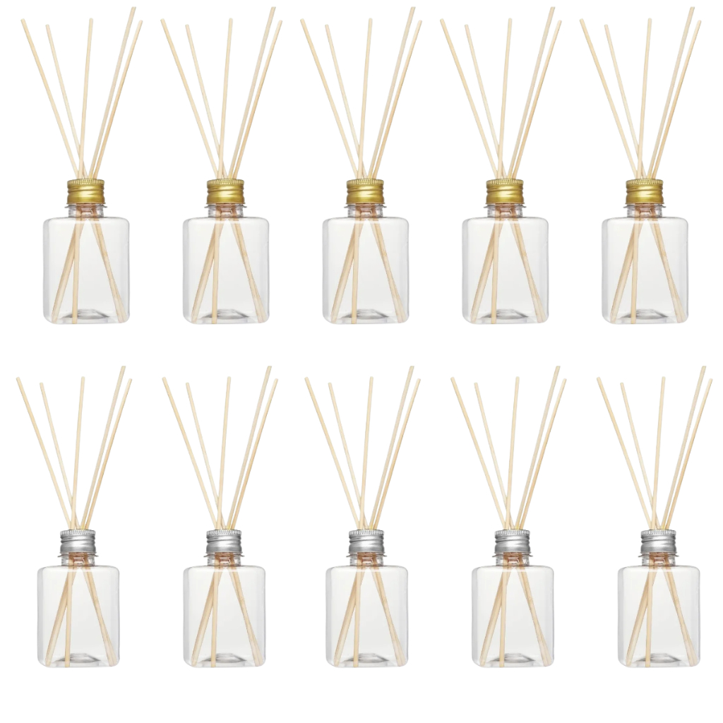 Kit 10 Frasco Aromatizador Ambiente 250ml Pet Completo + 50 Varetas para Revenda em Oferta na Shopee