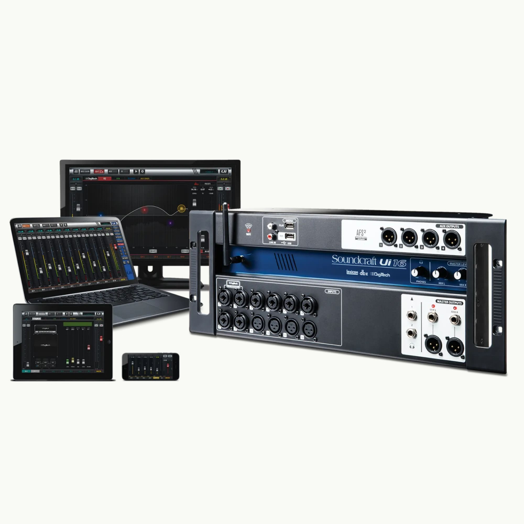 Mesa De Som Digital Soundcraft UI16 Usb Wifi 16 Canais UI 16 em Oferta na Shopee