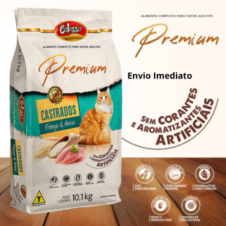 Ração Colosso Para Gato Castrado Premium Raçao Frango 10kg sem corante Gatos Castrados