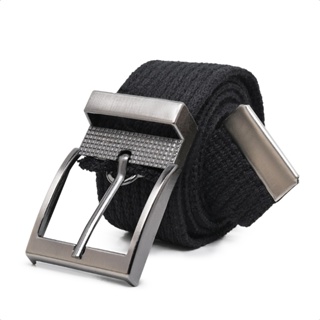 Cinto Masculino Moderno De Lona Gorgorão Largo Fivela Removível Alta Qualidade em Oferta na Shopee