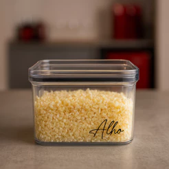Porta alho - pote para alho - porta cebola - porta molho de tomate cozinha Adesivo Transparente porta tempero