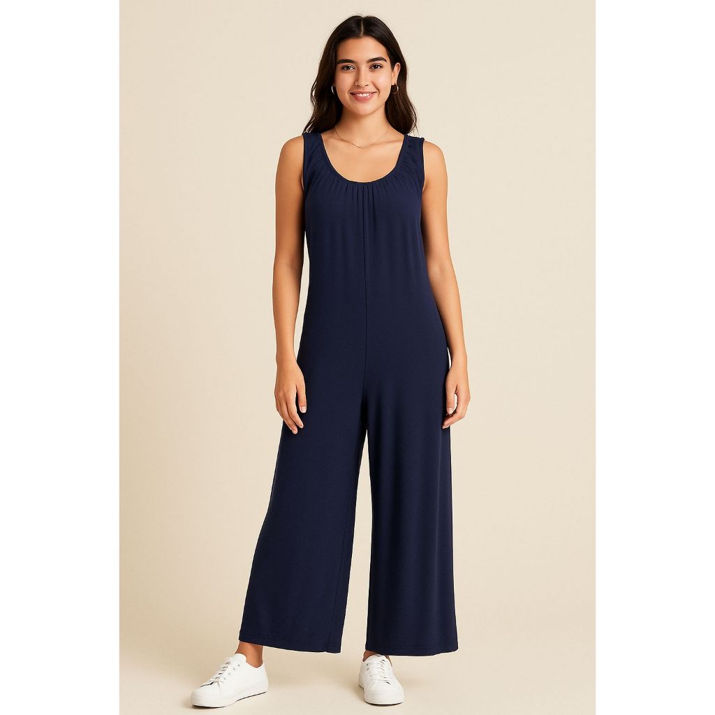 Macacão Feminino Longo Regatão em Viscolycra Conforto e elegância para o verão, trabalho e dia a dia