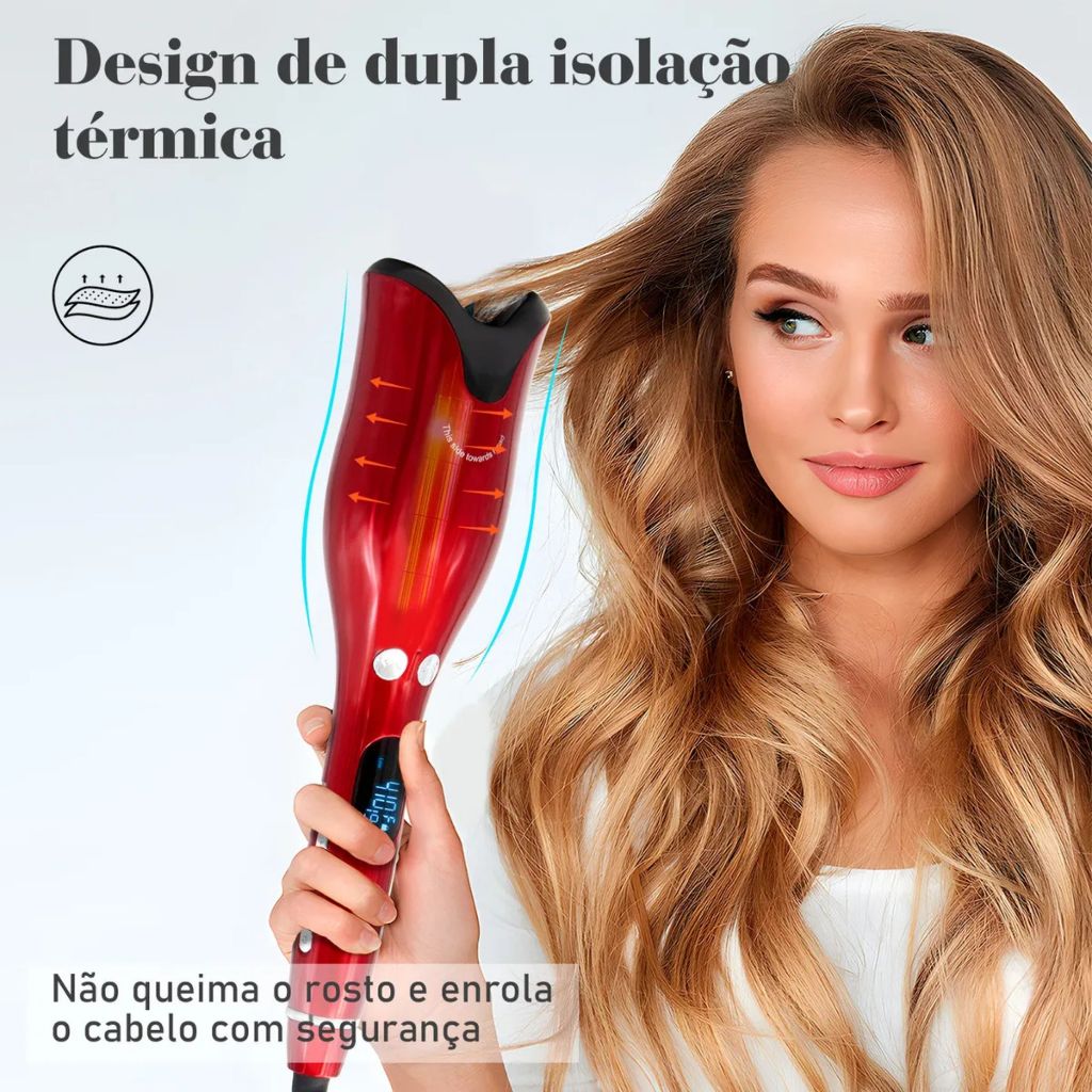 Modelador Automático De Luxo Modelador De Cachos Com Display LCD de Temperatura MORINA BY-908