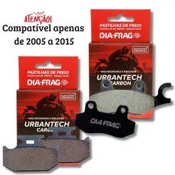 Kit Pastilhas de Freio Fazer 250 2005-2015 Diafrag