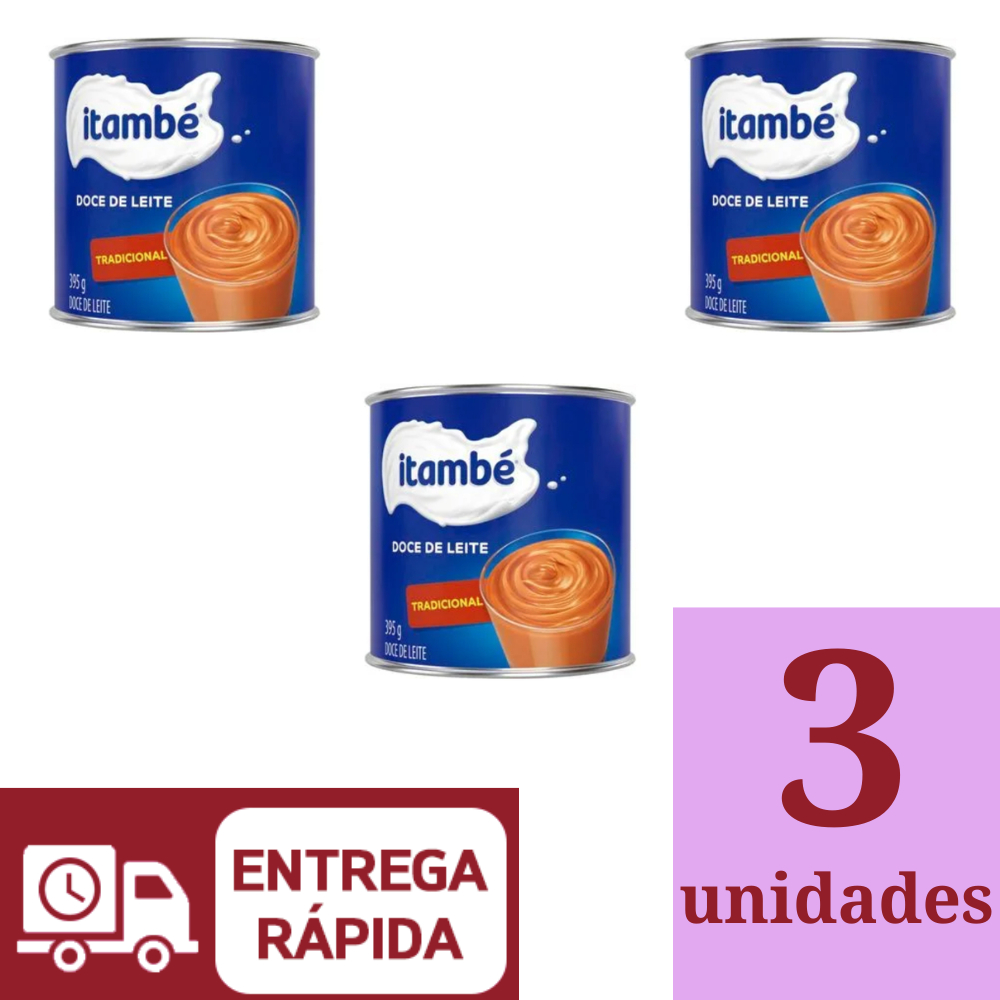Doce de Leite Itambé Lata 395g Kit 3