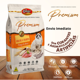 Ração Gato Adulto Filhote Colosso Prem Frango Arroz 10kg sem corantes em Oferta na Shopee