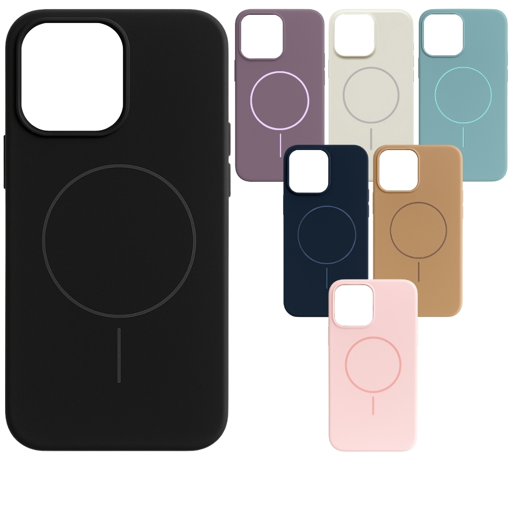 Capinha Com Magsafe Para Iphone 12 e Iphone 12 Pro Magnética Capa de Carregamento Silicone Coloridas MAO-001