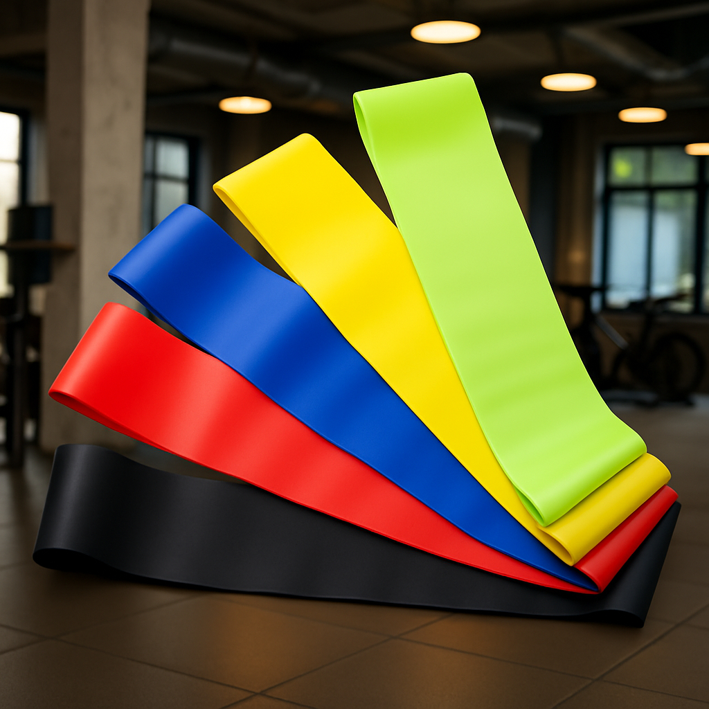 Kit 5 Faixas Elásticas Super Seu Parceiro Perfeito para Pilates, Yoga e Exercícios Funcionais Casa