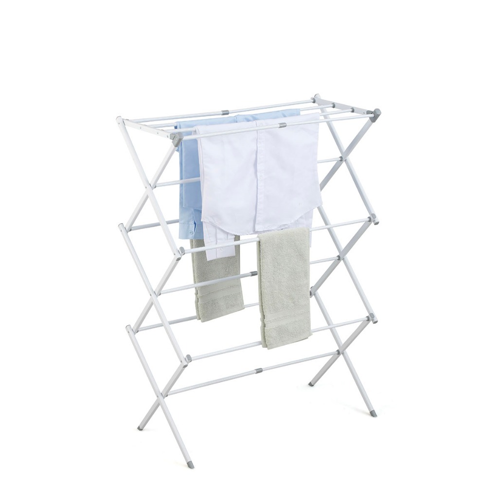 Varal Vertical de Chão Retrátil Dobrável 45x37x103cm – Powermaid