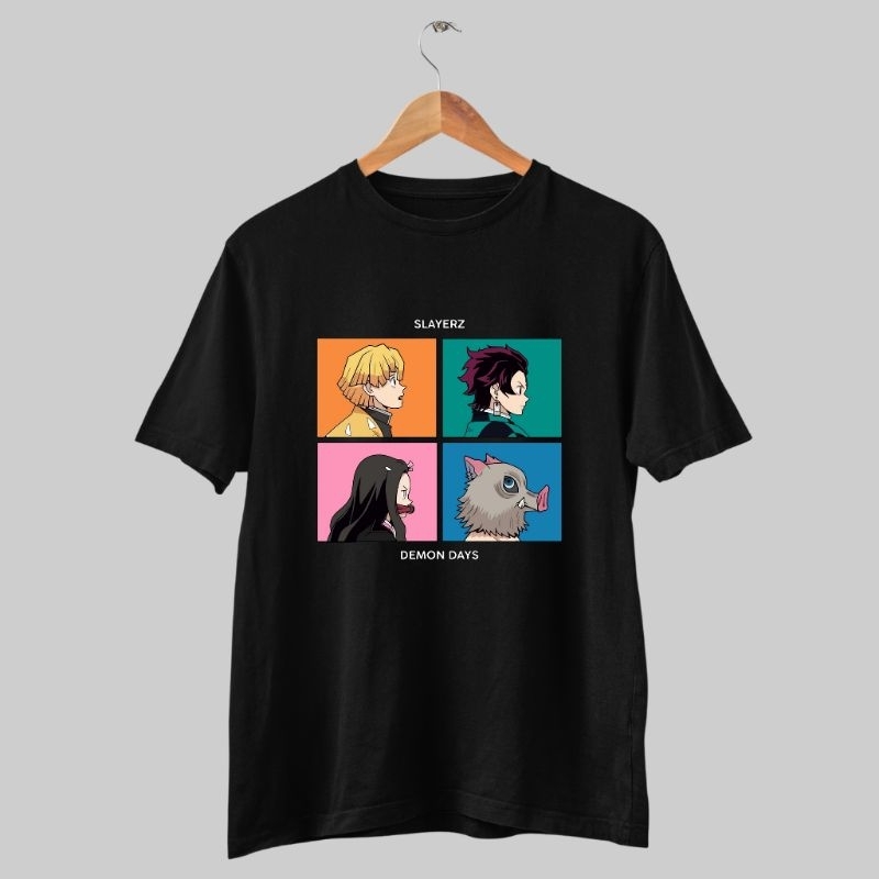 Camiseta Anime Rock Banda Demons Caçadores de Oni Parodia Divertida Estilosa