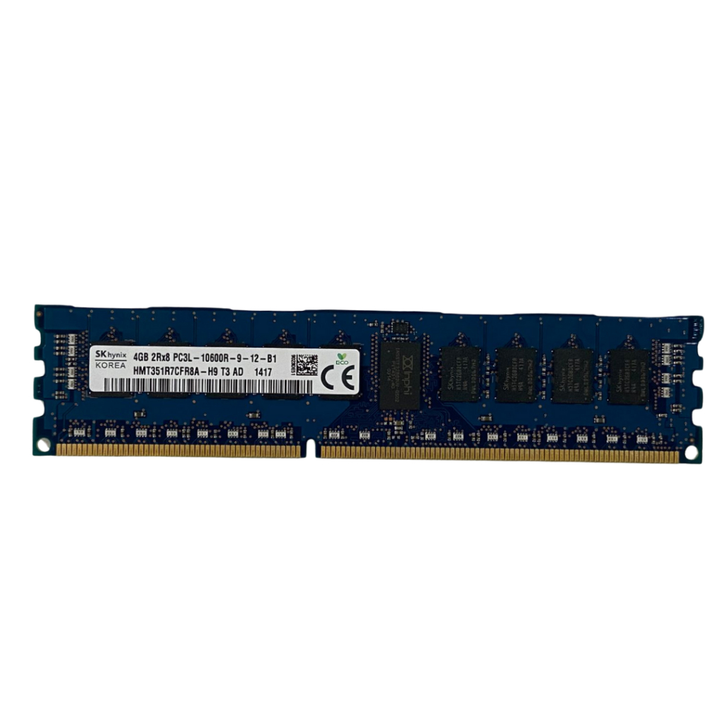 MEMORIA HYNIX 4GB 2RX8 PC3L - 10600R RDIMM ECC HMT351R7CFR8A SERVIDOR