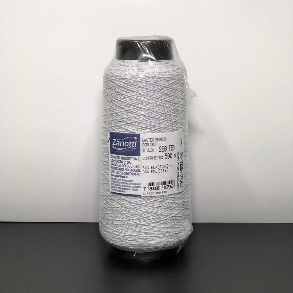 Fio de Lastex Zanotti Branco e Preto - 500 mts