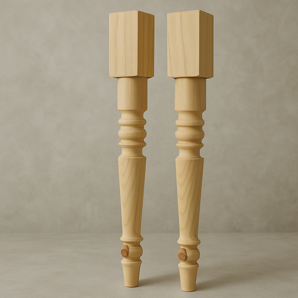 KIT com 2 Pés De Mesa Torneado com 80 Cm de Altura Reforçado em Oferta na Shopee