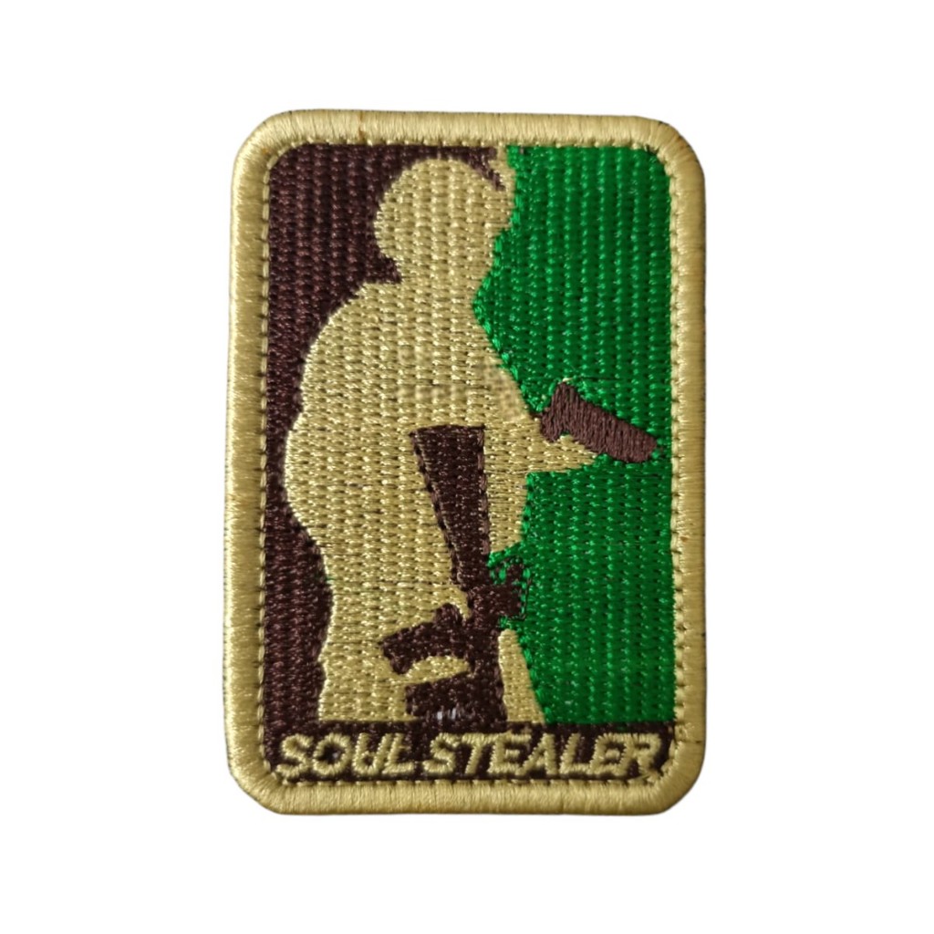 Patch Emblema Soul Stealer Bordado com Velcro Airsoft Paintball - Ponto Militar