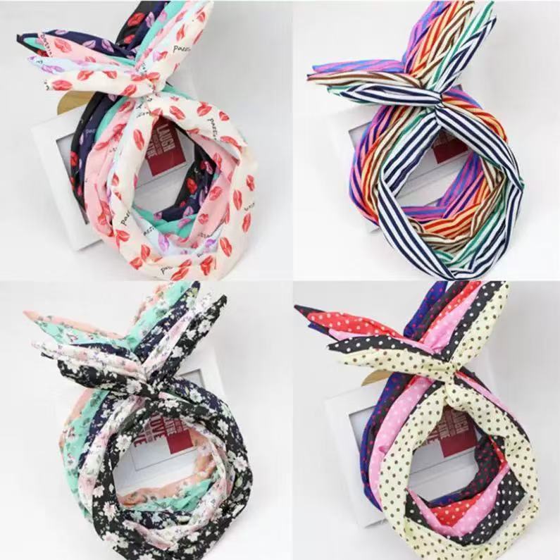 KIT 12 Acessórios de Cabelo Femininos de Moda Casual Versáteis Faixa de Cabelo Simples com Nó.Modelos e Cores Aleatorios