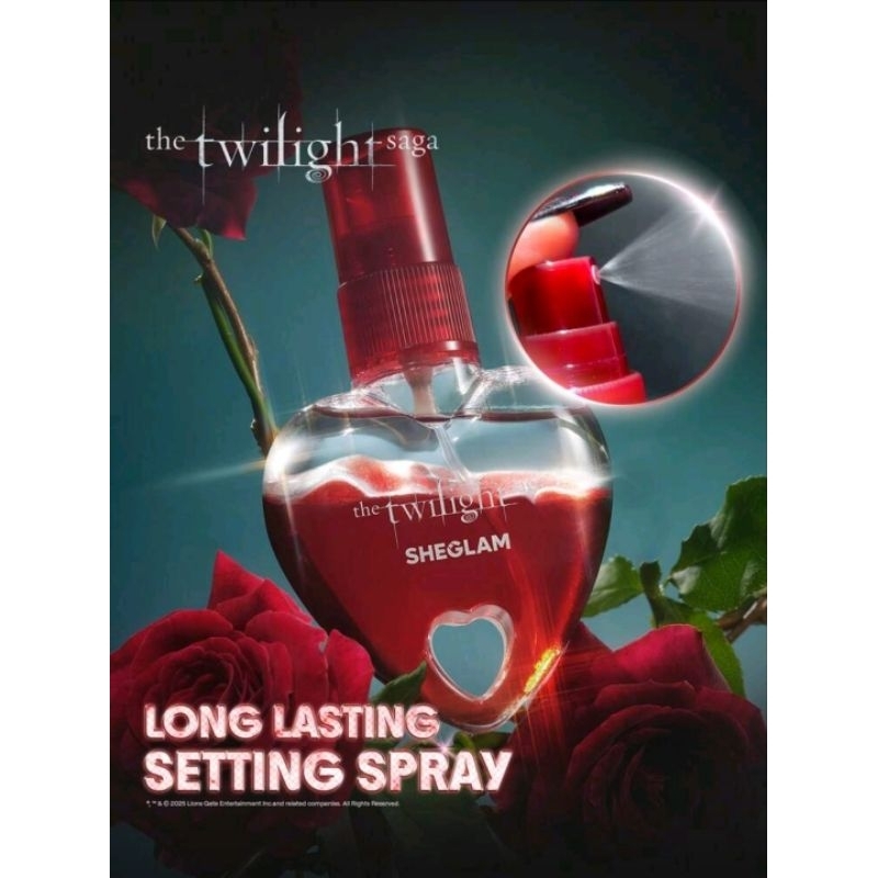 The Twilight Saga X SHEGLAM Forever Spray Fixador ( Inspirado na Saga Crepúsculo)