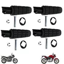Pedaleira Cbx 250 Twister Cb300 Jogo Com 4 Peças