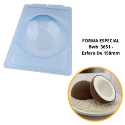 Forma BWB Com Silicone Semiprofissional, Auto Rendimento Doces Finos Chocolates Cód. 3651 - Esfera de 150mm