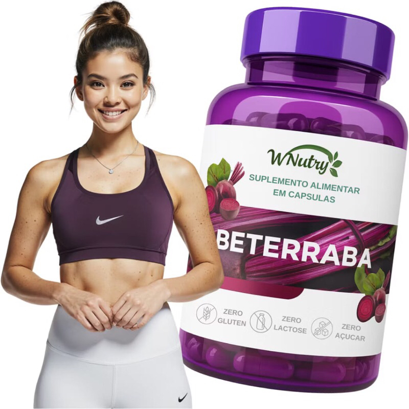 Beterraba 120 Cápsulas 500mg cada - wnutry (1-2-3potes) em Oferta na Shopee